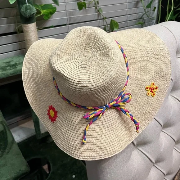 Sun / Gardening / Beach Embroidered Hat - Picture 6 of 9